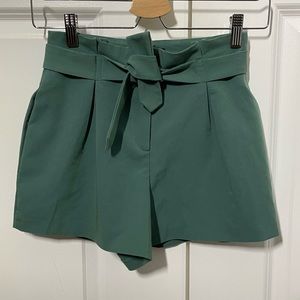 Asos Green Paperbag Shorts size 0